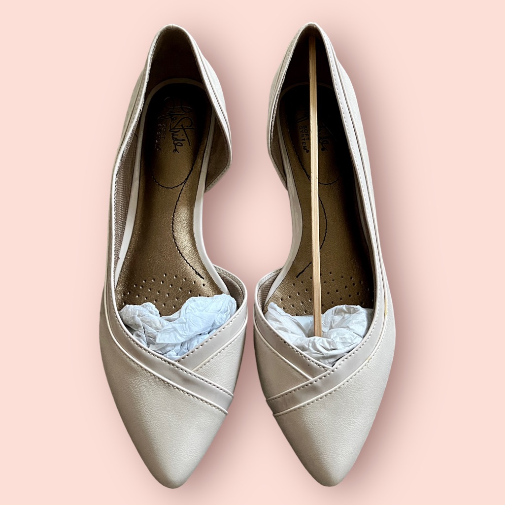 Brand New Life Stride Quemela Soft Slip On Ballet Flats In Blush/Nude, Size 9.5